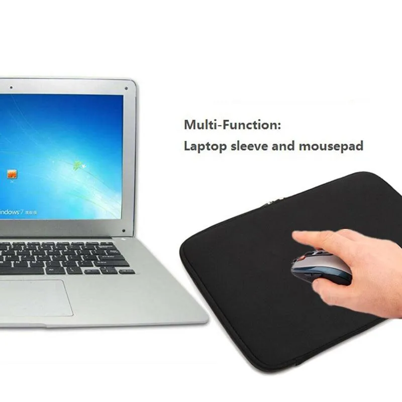 17 Inch Diving Material Laptop Sleeve with Elastic Band - Four Corners