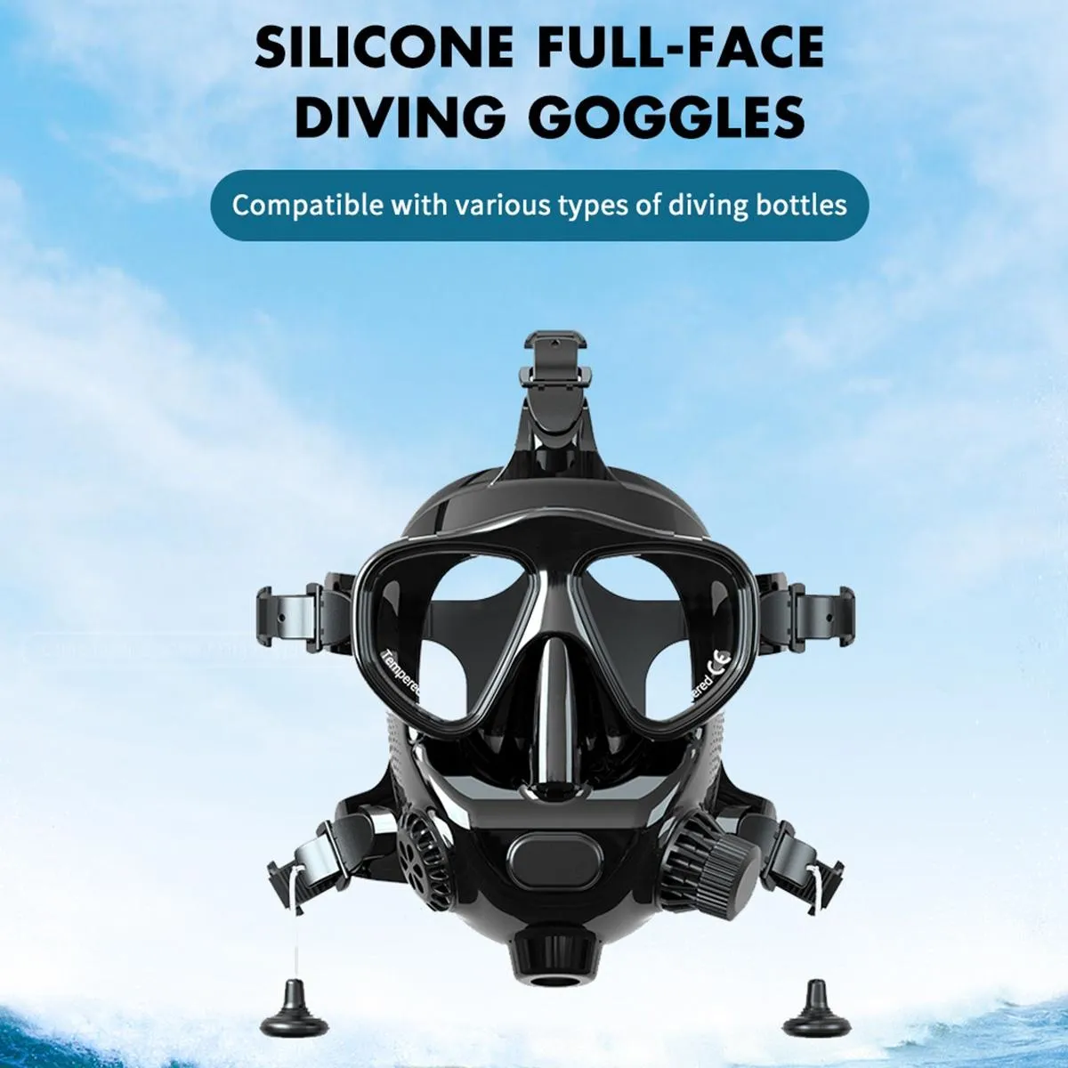 Action Camera Diving Snorkel Mask for Water Sports