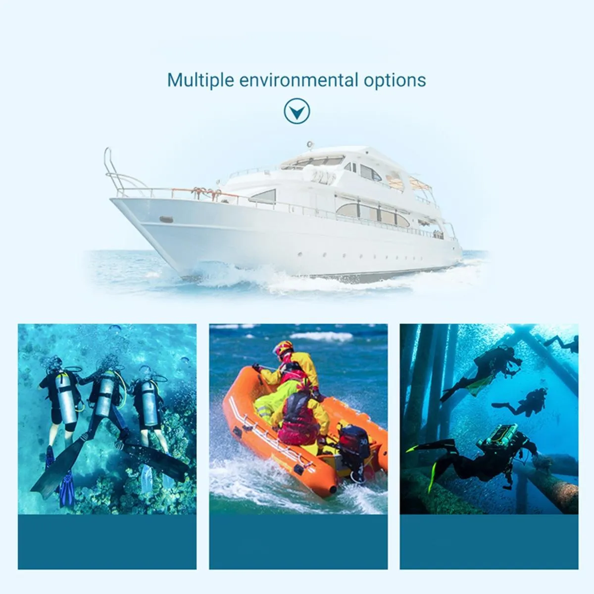 Action Camera Diving Snorkel Mask for Water Sports