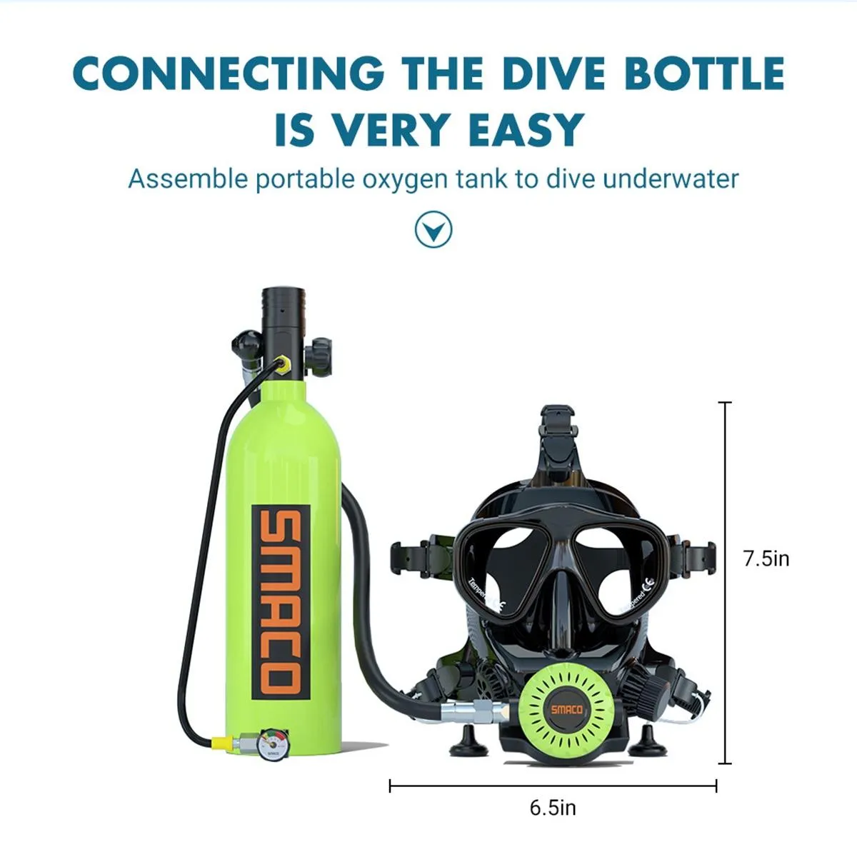 Action Camera Diving Snorkel Mask for Water Sports