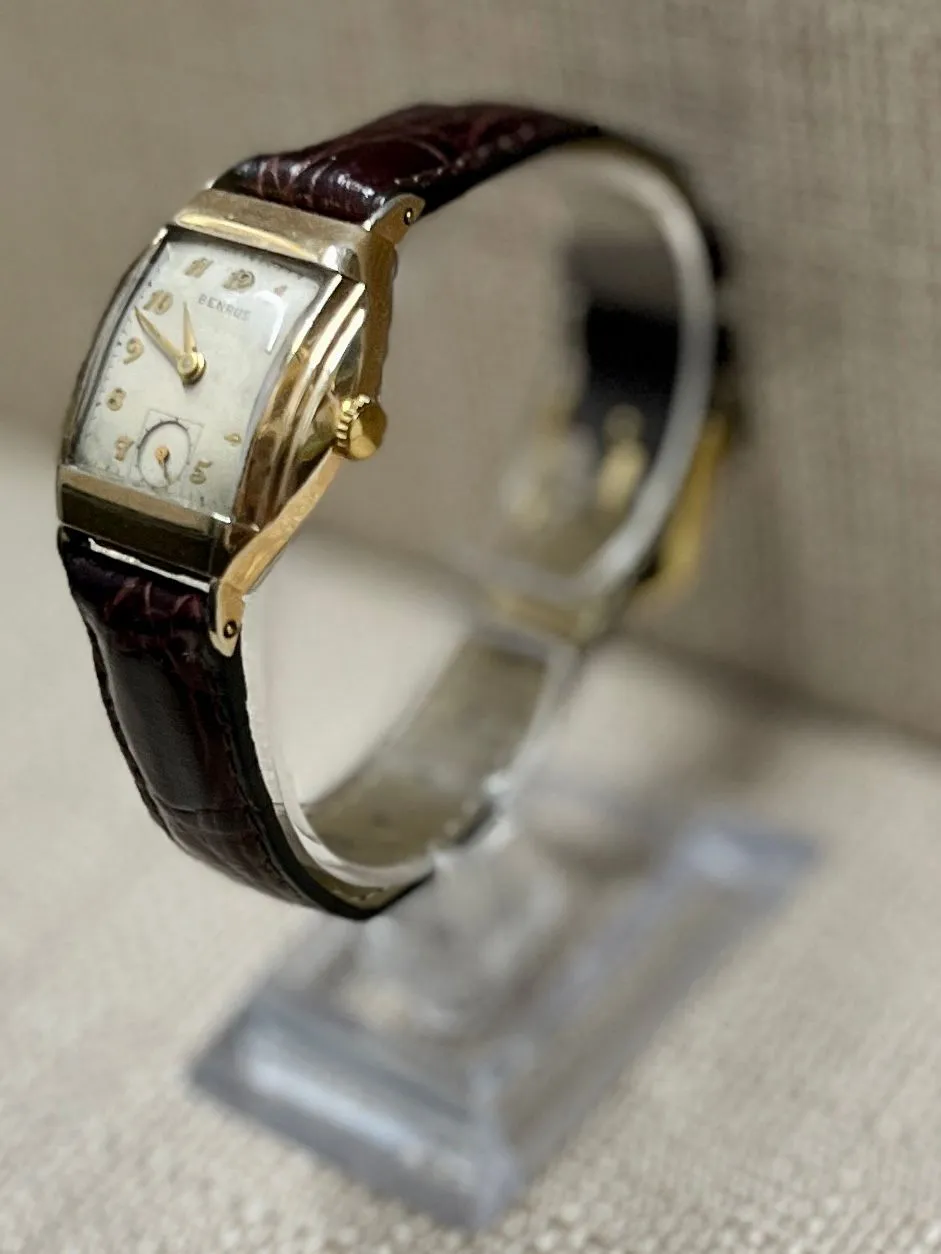 Benrus Beautiful & Elegant Art Deco Style 10K RGP Men's Watch - $4K APR w/ COA!!