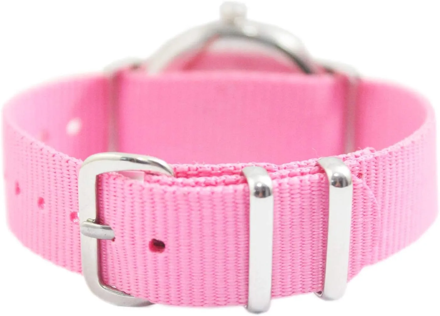 Bigbangbang Kids Analog Watch Learning Time Watch, First Watch Soft Cloth Strap,Read time Study Time Todder Watch,Kindergarten Learn Time Watches,Pink Girl Watch Girls Ages 7-10