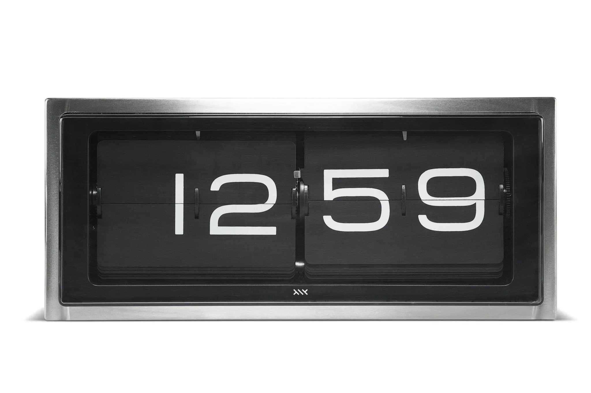 Brick Wall/Desk Clock - Stainless Steel - 24HR