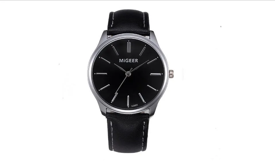 Classical Design Leather Band Alloy Quartz Women Watches