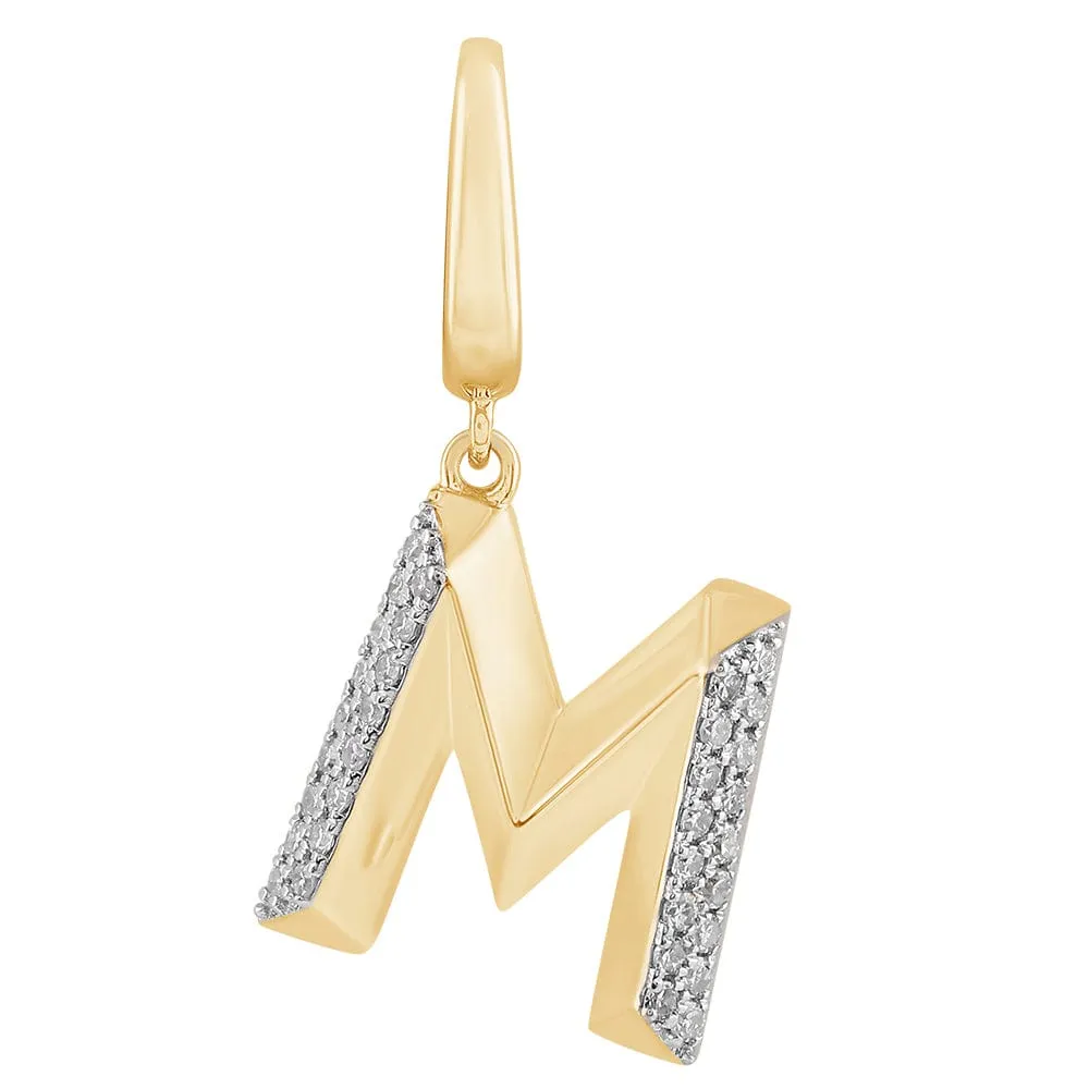 Gold Alphabet charm RDCH006-M RDCH006-M