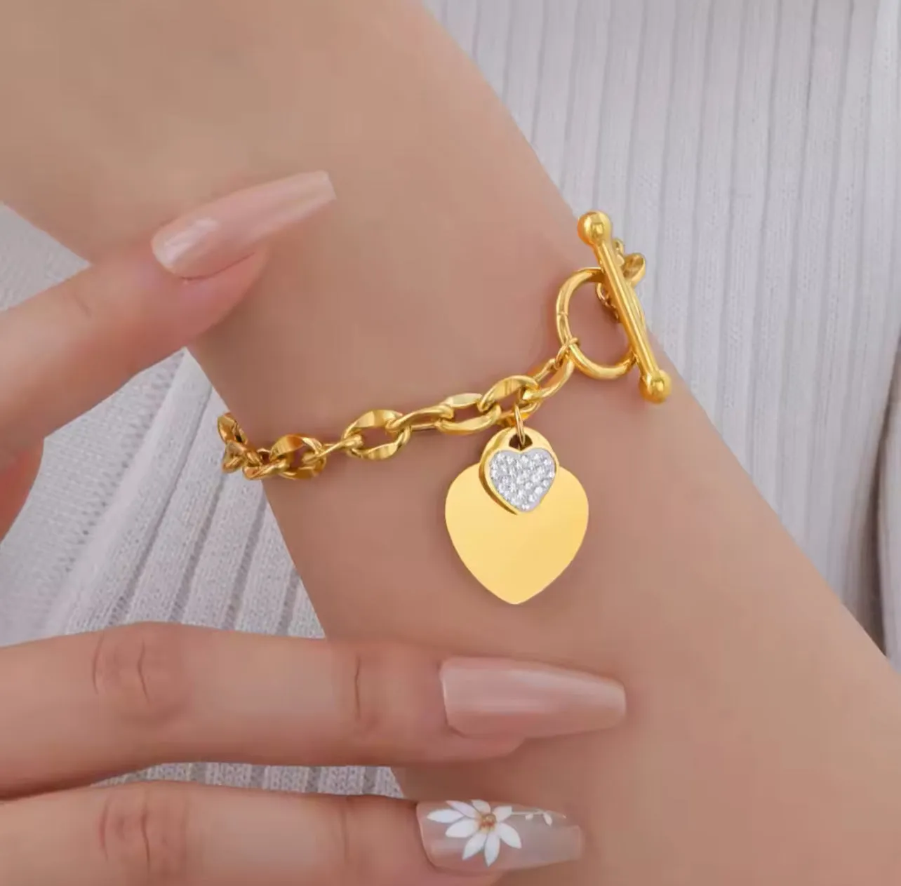 Love Heart Charm Bracelets for Women S1200493