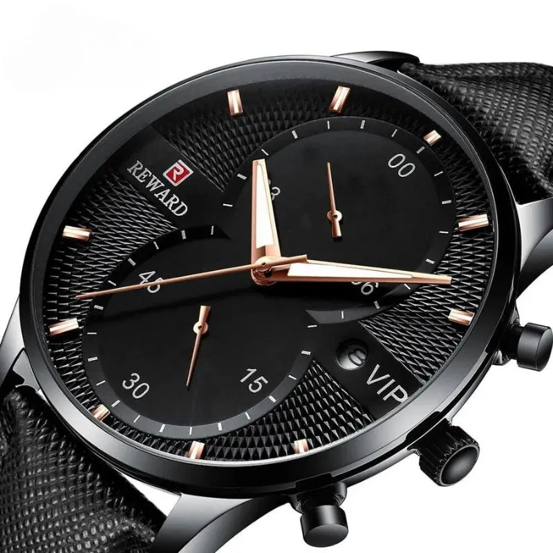 Luxury Chronograph Watch with Waterproof Quartz Movement
