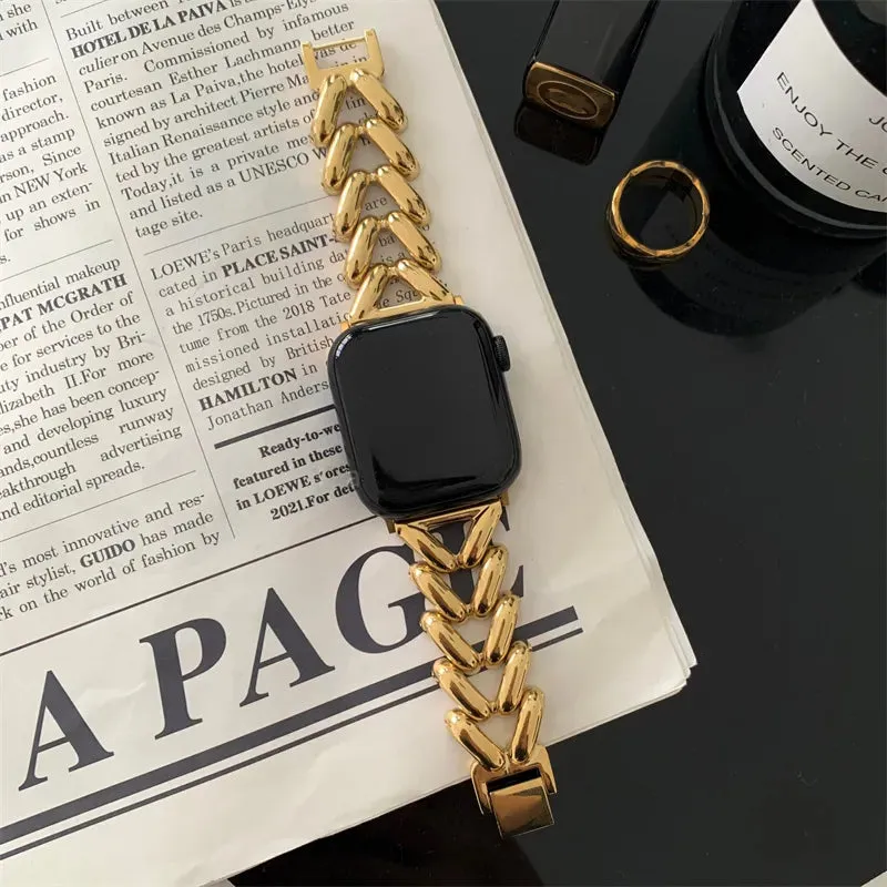 Luxury Love Heart Apple Watch Band