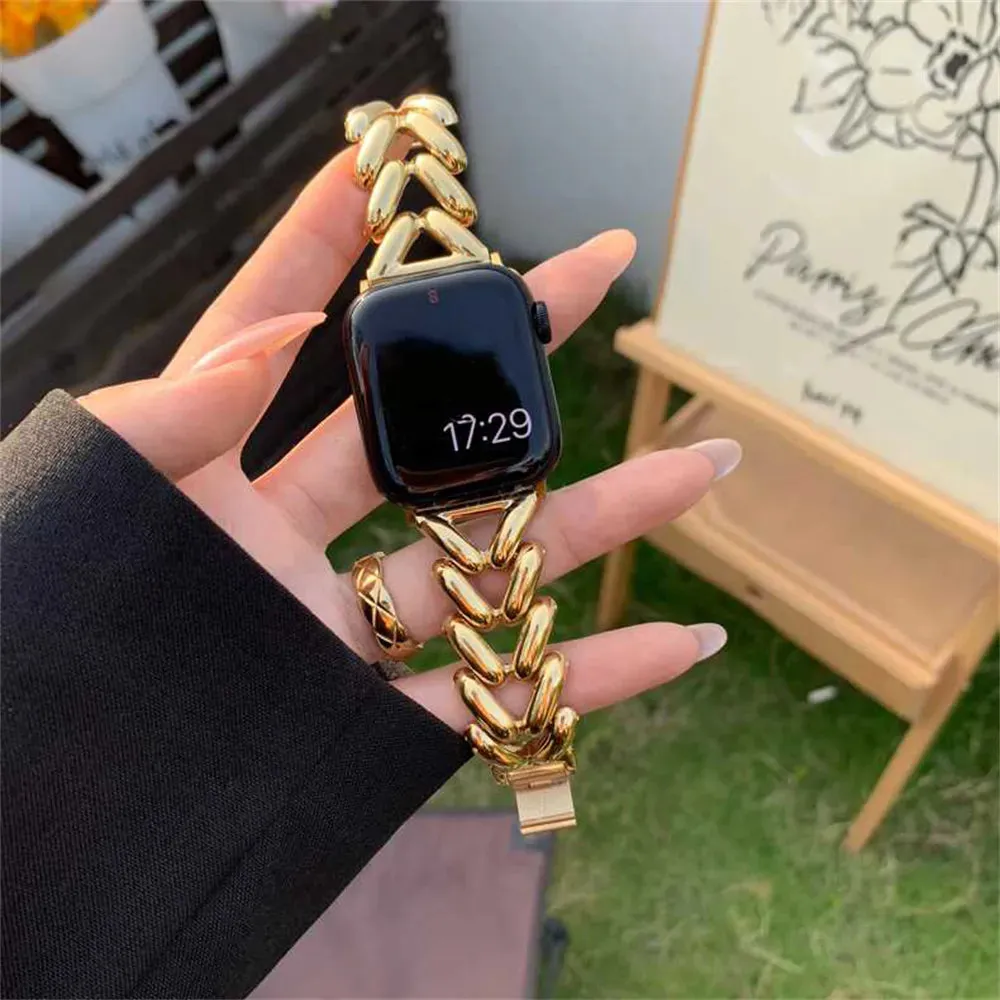 Luxury Love Heart Apple Watch Band