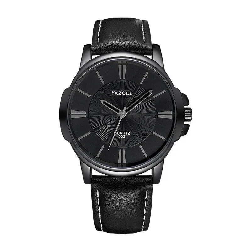 Luxury Watch Made of Blue Glass and Leather