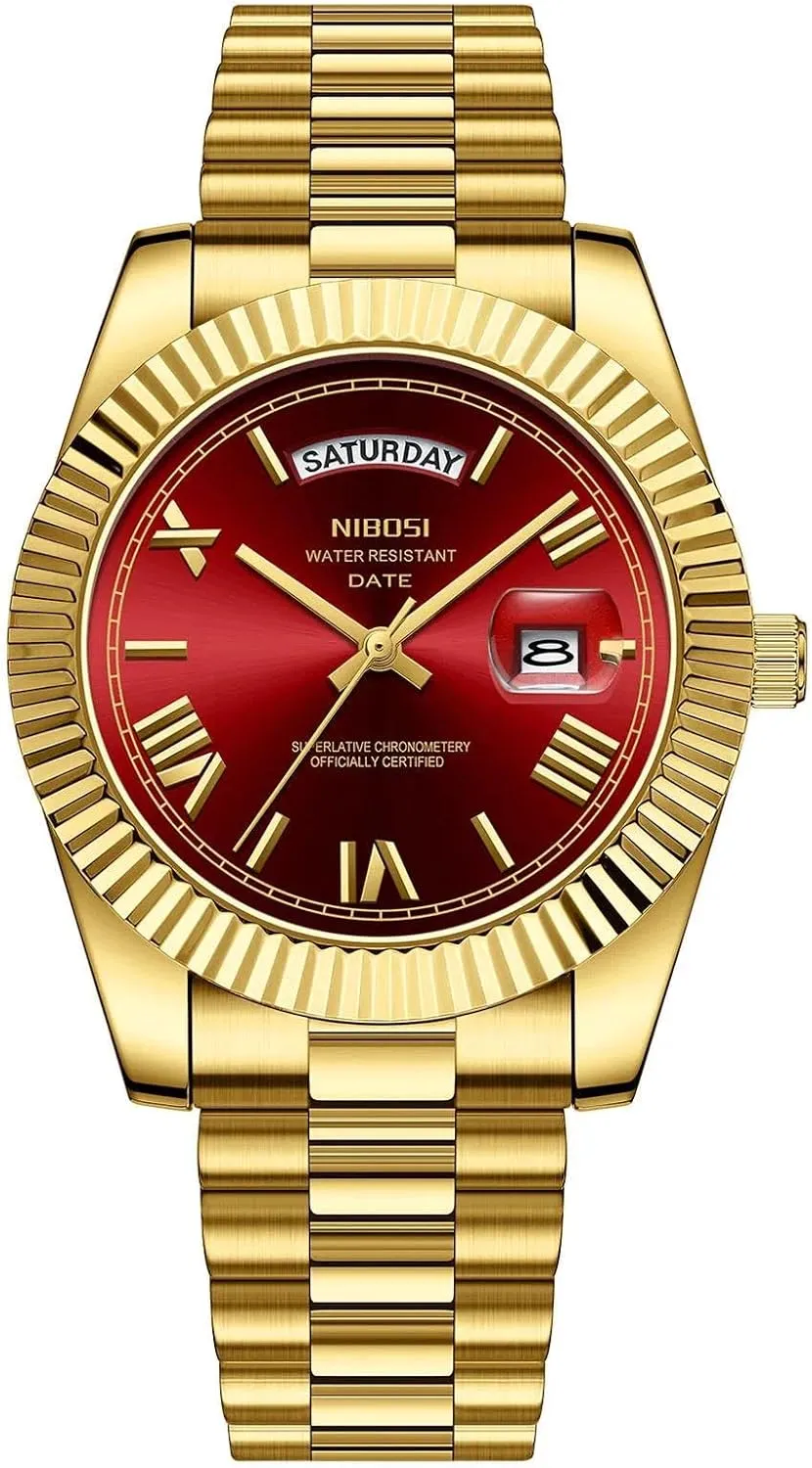 Men Watch Luxury Fashion Quartz Wristwatch Male Stainless Steel Waterproof Calendar Business Watches for Men