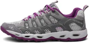 MIOKE Women's Lightweight Mesh Hiking Shoes Outdoor Running Trail Hiker Non-Slip Climbing Backpacking Shoes