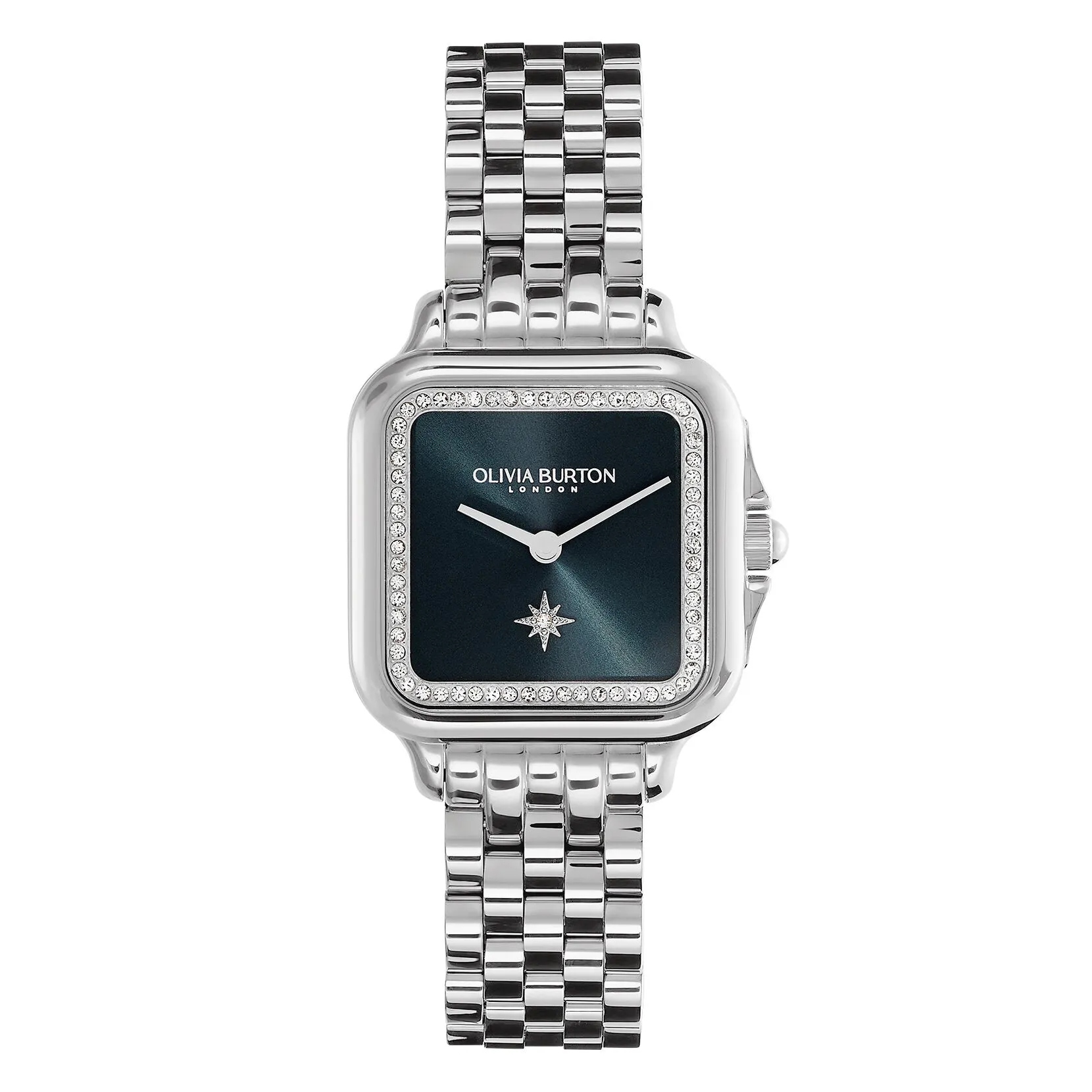Olivia Burton 28mm Grosvenor Blue Quartz Watch