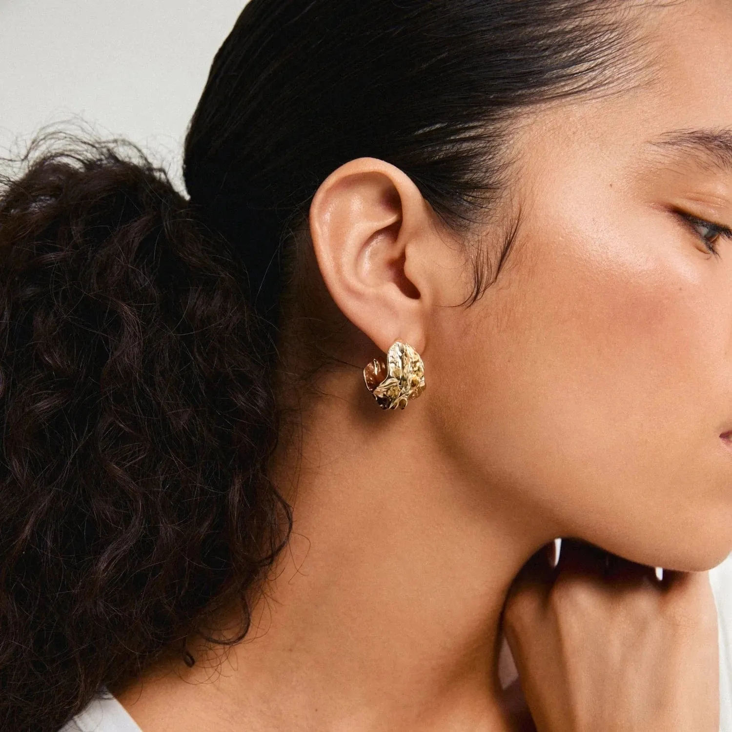 Pilgrim Jewelry Eclipse Gold Plated Hoops - 122522003
