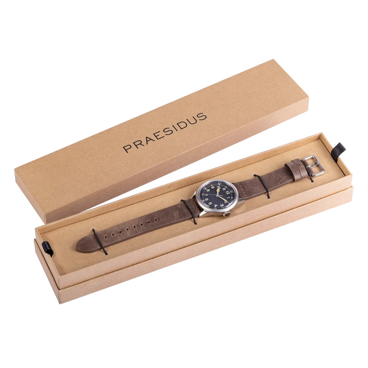 Service Watch - Black Leather