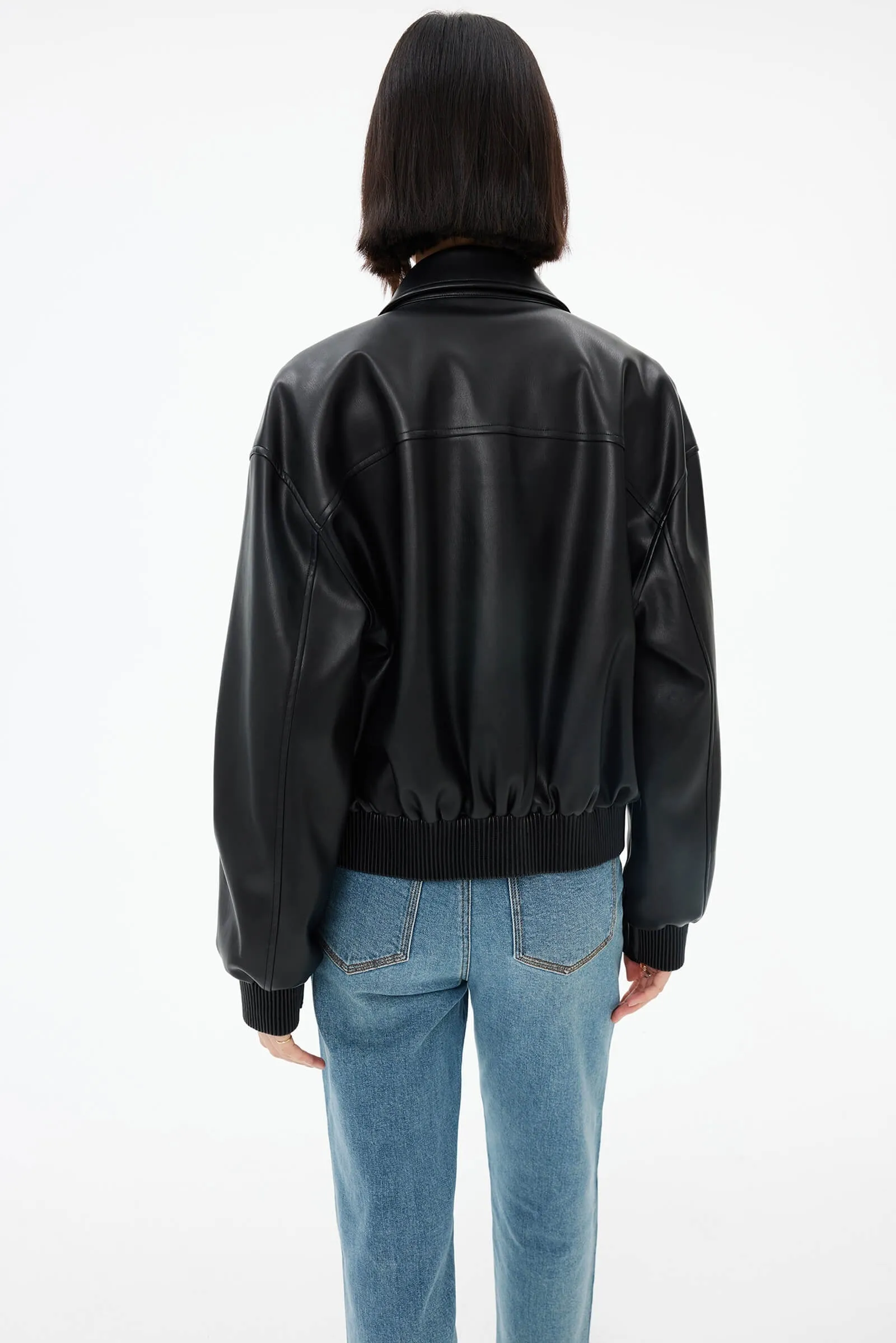 Stylish Motorcycle PU Short Jacket