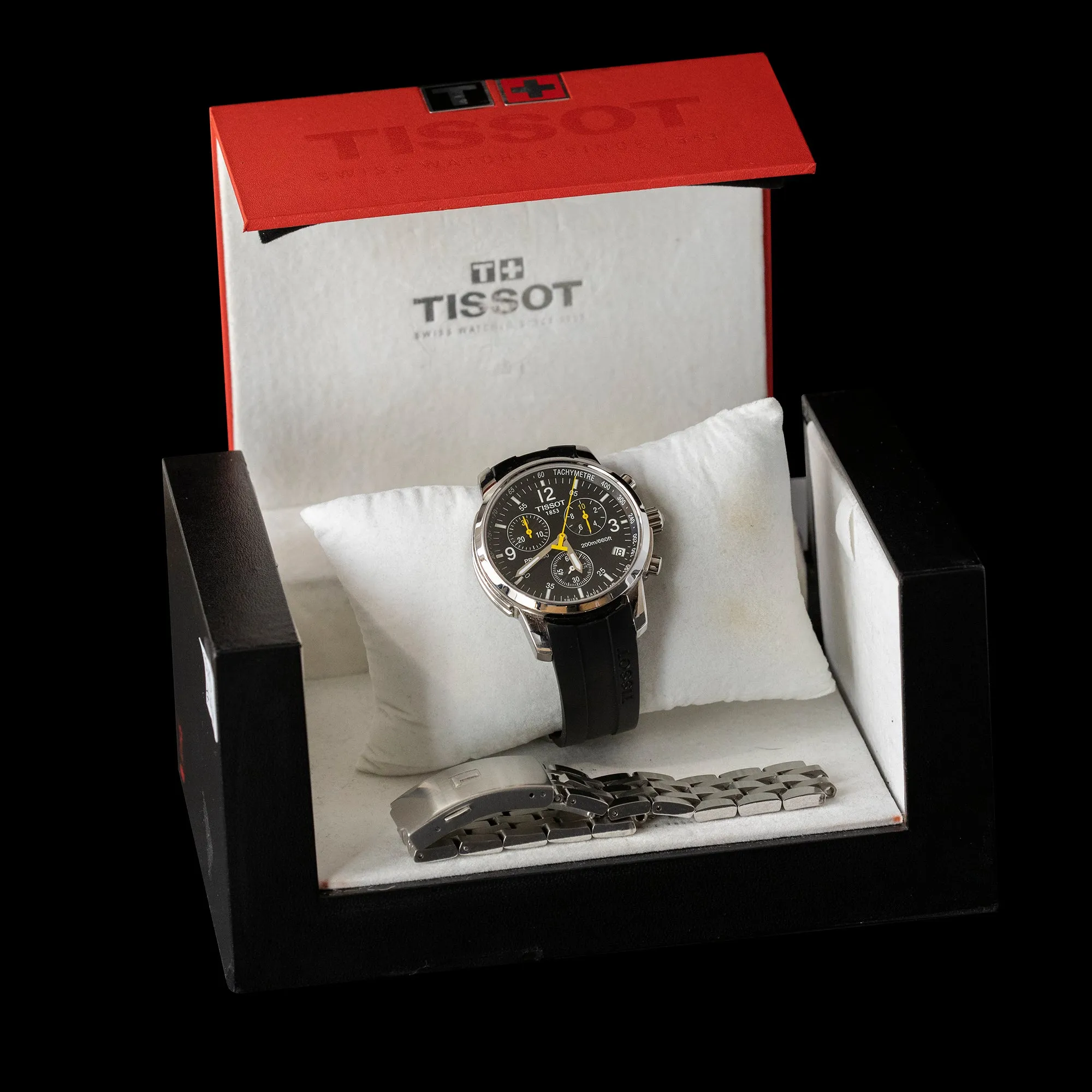 Tissot - PRC 200 T461 Black Chronograph