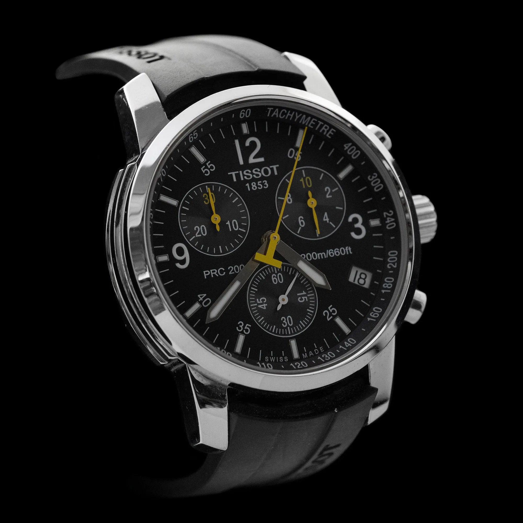 Tissot - PRC 200 T461 Black Chronograph