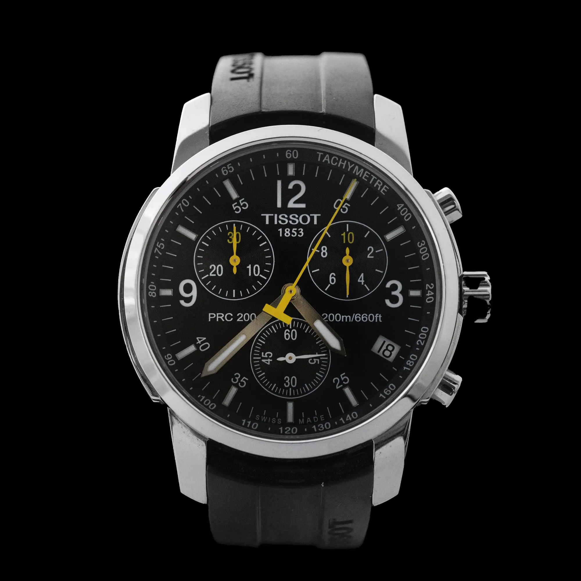 Tissot - PRC 200 T461 Black Chronograph