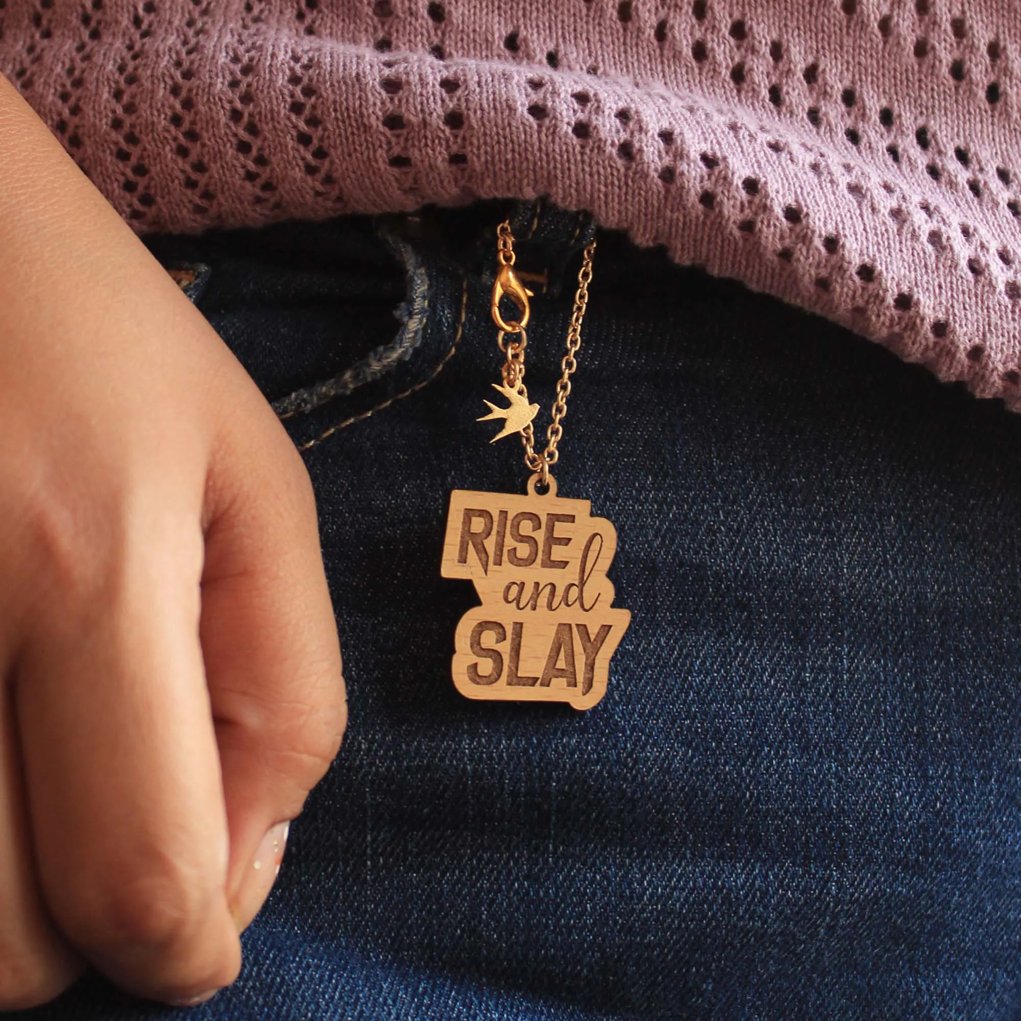 Wooden Engraved Set Of 4 Watch Charms