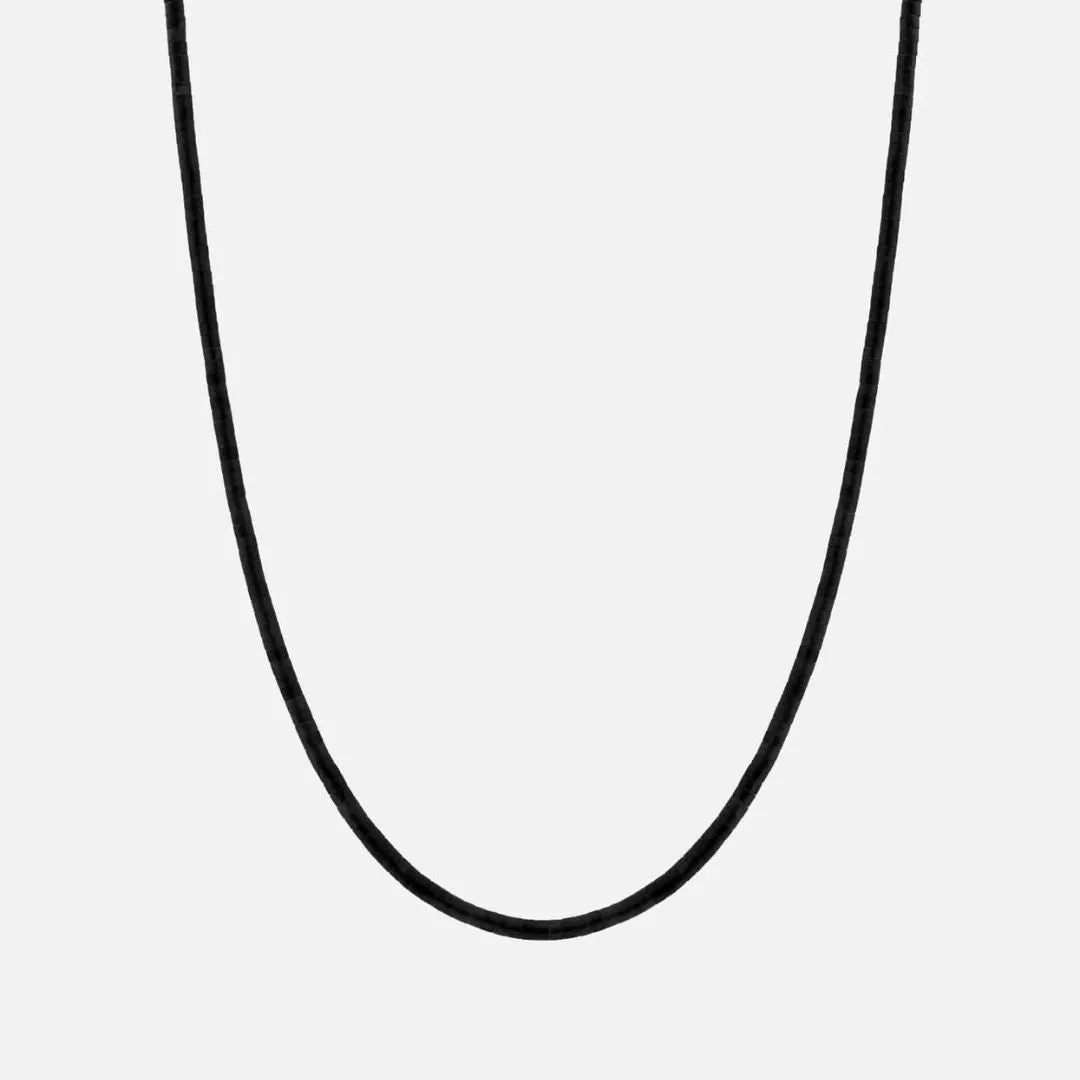 Zane Onyx Necklace (Sterling Silver   Black)