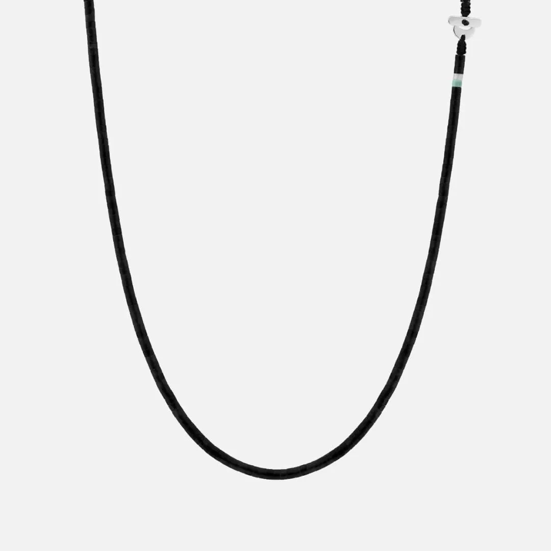 Zane Onyx Necklace (Sterling Silver   Black)