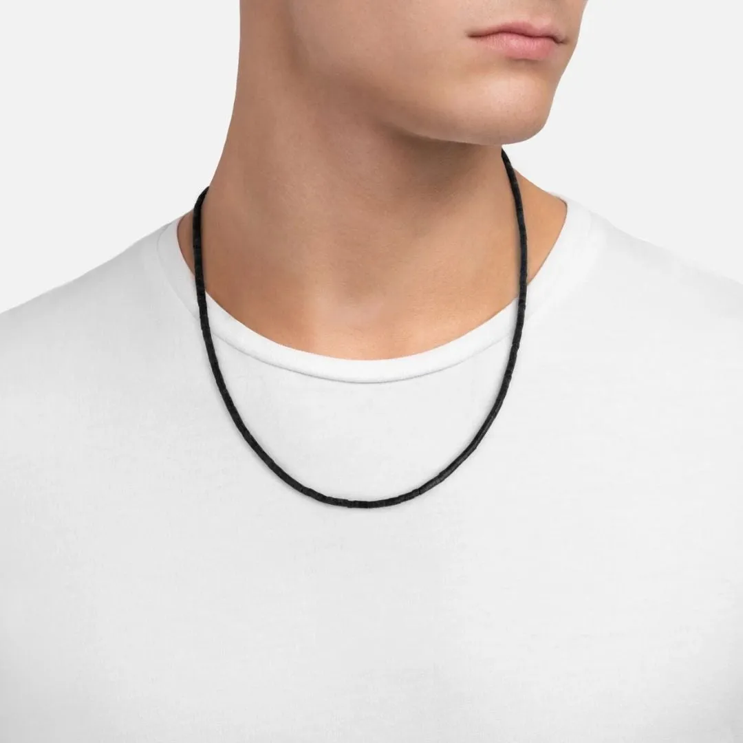 Zane Onyx Necklace (Sterling Silver   Black)